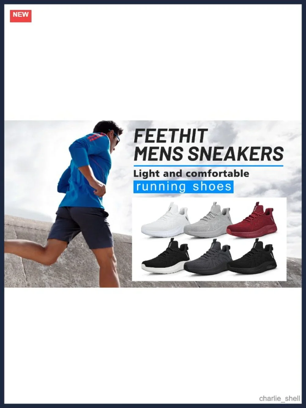 Mens Non Slip Walking Sneakers Athletic Gym Tennis Running Shoes
